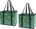 BeeGreen Large Waterproof Reusable Bags Christmas Heavy Duty Shopping Tote for Groceries Pool Gift with Webbing Handles