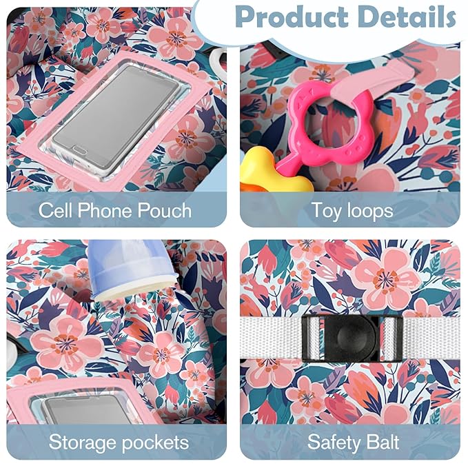 Shopping Cart Cover for Baby Girl Boy 2-in-1 High Chair Water Resistant High Chair Cover Blue Sailboat Gender Neutral Cart Cover for Babies Padded Grocery Cart Cover for Baby