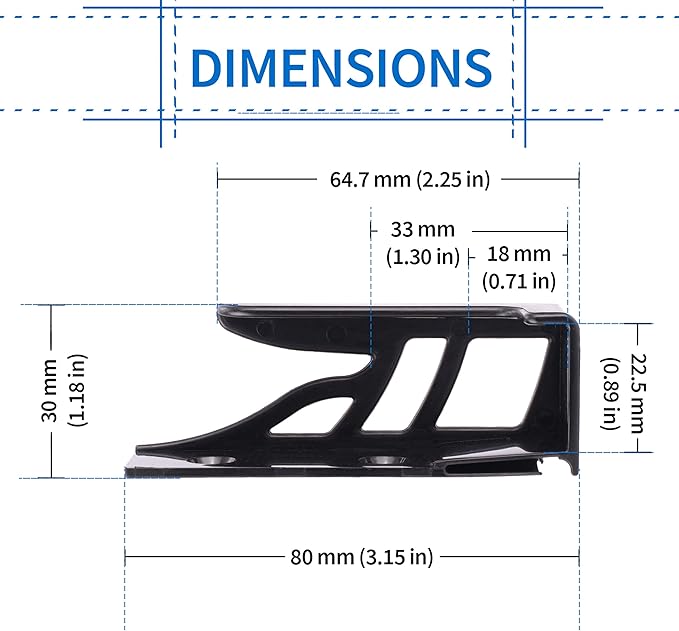 Dockem Koala Wall Mount 2XL: Damage-Free or Screw-in Universal Dock for Laptops, or Tablets and Smartphones with Thicker Cases (Black)