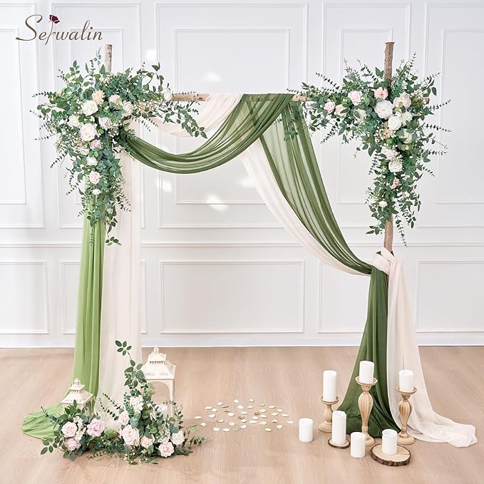 Serwalin 200 Pcs Mixed Artificial Eucalyptus Stems，Babys Breath Artificial Flowers Bulk with Artificial Fake Greenery Stems for Wedding DIY Bouquets Floral Arrangement Home Decor