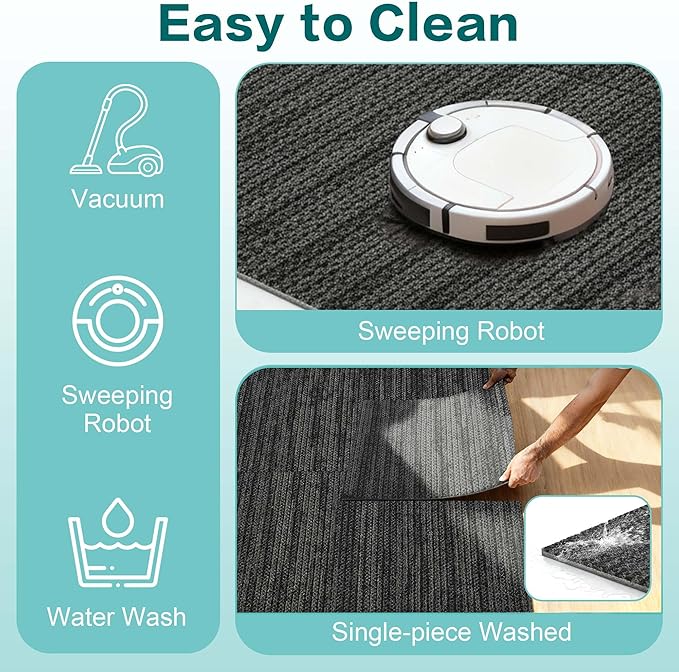 jxgzyy Commercial Carpet Tiles, 20×20 Inch, 0.31'' Padded Carpet Squares, Non-Adhesive Carpet Flooring with Textured Silicone Back, Easy DIY, Suitable for Home Theater, 16 Pcs/43.1 Sqft