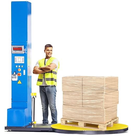 PEC Pallet Wrapping Machine Industrial Shrink Wrap Machines with Built-in Scale