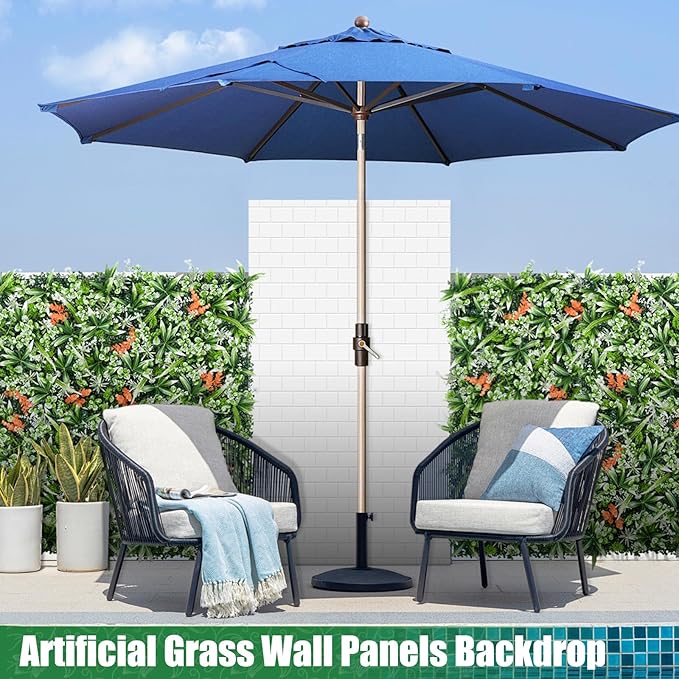 Greenery Wall Panels, 20"x20" 6PCS UV Protected Fake Grass Backdrop Privacy Fence Screen, Artificial Hedges for Outdoors Indoors Green Decor