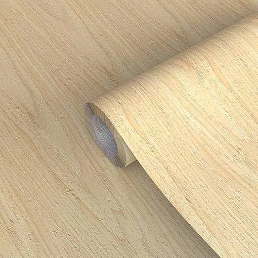 GSCIT Club Oak Wood Veneer, 8 inch x 25ft Wood Edge Banding Pre-glued Flexible, Veneer Tape Banding for Cabinet Repair Furniture Restoration