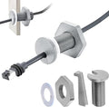 2Pcs RV Cable Passthrough for Starlink mini, RV Cable Grommet Compatible with Starlink, Ethernet, Coax, Water-Resistant and Anti-Drop RV Cable Routing(Gray)
