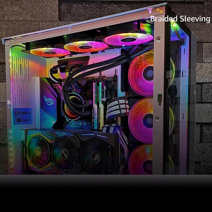 Electriduct 1/4" PET Expandable Braid Sleeving Flame Retardant Flexible Wire Mesh for Cord Management and Cable Protection - 25 Feet - Red