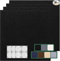 30 Pack Carpet Tile - 12” X 12” Self Adhesive Carpet Floor Tiles Anti-Slip Squares Peel and Stick Floor Tile DIY Installation for Bedroom (Black)