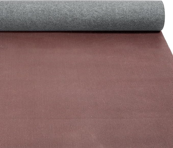 Marine Carpet,5 FT x 15 FT Smoke Gray Indoor Outdoor Carpet 0.2" Thick Boat Carpet with Water-Proof TPE Backing, Non-Slide Outdoor Marine Carpet Roll for Home, Patio, Porch, Deck