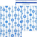 Inspired Mailers - Holiday Poly Mailers 10x13-100 Pack - Snowflake Baubles (Blue) - Mailing Envelopes - Christmas Mailers - Holiday Envelopes