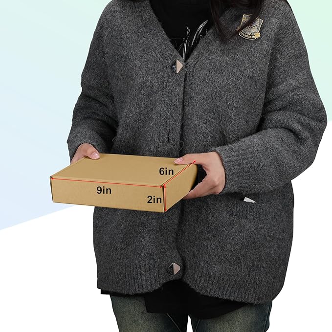 MEBRUDY 9x6x2 Inches Shipping Boxes Pack of 40, Small Corrugated Cardboard Box for Mailing Mailer Packing, Brown