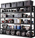Heavy Duty Storage Shelves Unit, Adjustable Metal Garage Shelving,4200LBS Garage Storage Industrial Shelves,Storage Racks,Steel Shelf Suitable for Shop,Warehouse,Basement