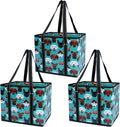 BeeGreen Large Waterproof Reusable Bags Christmas Heavy Duty Shopping Tote for Groceries Pool Gift with Webbing Handles