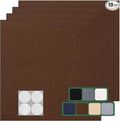 Carpet Tile 10 Pack 24” X 24” Self Adhesive Carpet Floor Tiles Anti-Slip Squares Peel and Stick Floor Tilel DIY Installation for Bedroom(Brown)