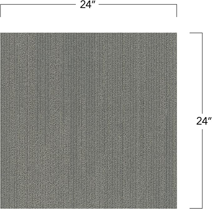 Mohawk Elite 24" x 24" Berber (Loop pile), 0.1" Pile Height, Carpet Tile, Nylon Fiber, Egret Color, (1 Tile)
