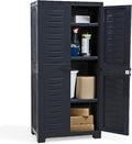 Sunnydaze Storage Cabinet - Plastic Storage Cabinet - 48.75" H - Garage, Office, Home, Laundry Room