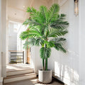 Big Faux Tropical Trees Tall Artificial Palm Tree Indoor Outdoor Realistic Floor Plants Large Fake Plant for Home Living Room Office Decor Porch Outside Patio arboles para Modern Farmhouse decoracion