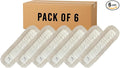 Heavy-Duty Industrial Closed-Loop Dust Mops - 6 Pack (White) - 36 Inch
