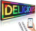 P10 52x14 inch Full Color WiFi LED Display Sign Outdoor Waterproof lP45 Digital Boardfor Restaurants, Cafes & Bars with Dynamic Ads, Remote Programming and Easy Setup