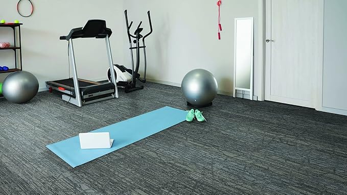 Mohawk Advance 36" x 12" Berber (Loop pile), 0.11" Pile Height, Carpet Tile, PET Fiber, Cross Walk Color, (24 Tiles), (72 sqft/carton)