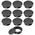 2" Spring Desk Grommet, JTemgle Plastic Cable Hole Cover Computer Table Cord Wire Organizer Caps Desktop Cord Management for Home Office TV Stands Tabletops - Black, 10 Pcs
