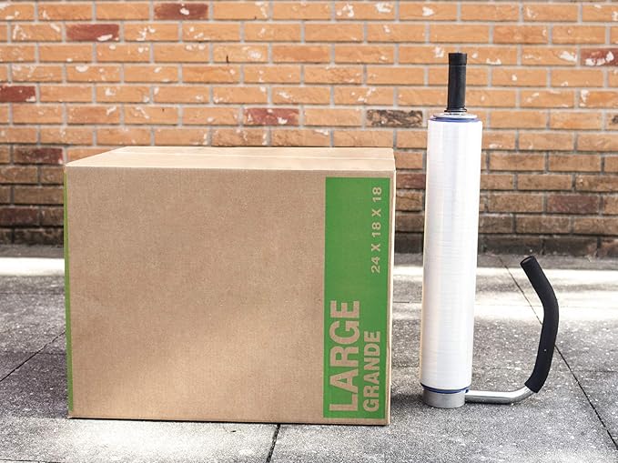 Stretch Film Dispenser with Handle- Durable and Lightweight- Holds 12'' - 20'' Inch Film Pake Handling Tools