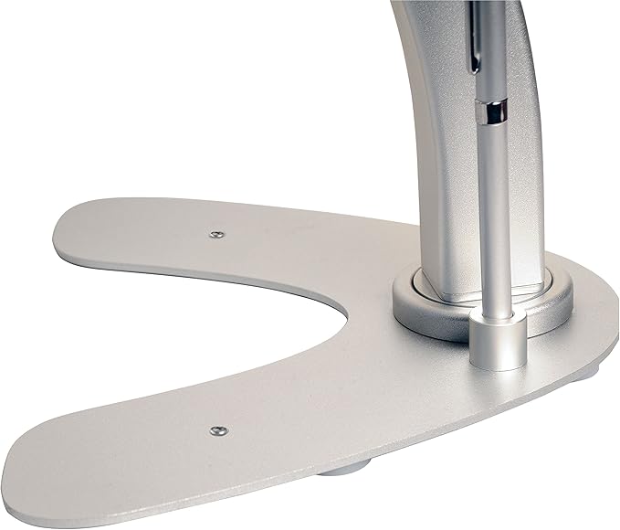 Dual Kiosk Stand- CTA Aluminum Stand with Locking Case and Cable. 360-Degree Rotating Base. Enclosure Designed for iPad mini Generations 1-5 with Access to all Ports and Buttons, Silver (PAD-ASKM)