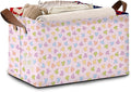 Geometric Diamond Storage Basket Large 17x11.5x10.5 Inches- Collapsible Fabric Organizer Bin with Handles for Modern Home, Bedroom, Luxe Decor-Decorative Hamper with Faceted Pattern Design-Single Pack
