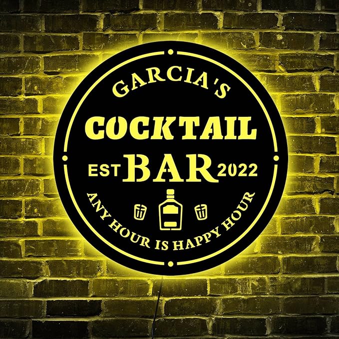 Custom Led Sign, Personalized Home Bar Neon Sign, Neon Sign