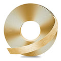 GSCIT Club Gold Edge Banding, 1/2 Inch x 50ft Aluminum Brushed Edge Banding Brass PVC Edge Trim for Cabinet Repair