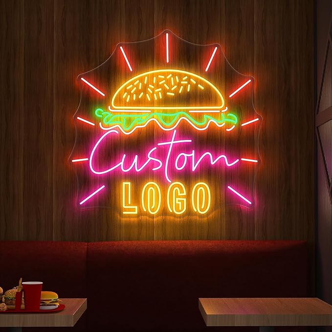 Custom Logo Neon Sign, Custom LED Neon Sign Personalized for Studios, Light Up Neon Name Sign for Bar Business Salon Beauty Nail Coffee Shop Wall Decor