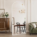 Large 76"x34" Arched Full Length Mirror White Floor &Standing for Bedroom&Living Room&Wall Mounted Mirror Full Body Mirrors Hanging or Leaning.