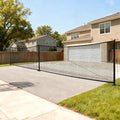 Driveway Guard Barricade Net - HDPE 5FT High 31/41FT Sizes 7.9inch Spiral Stakes 200% Anti-Tear with Middle Support Foldable Hook Prevents Kids & Toys Falling