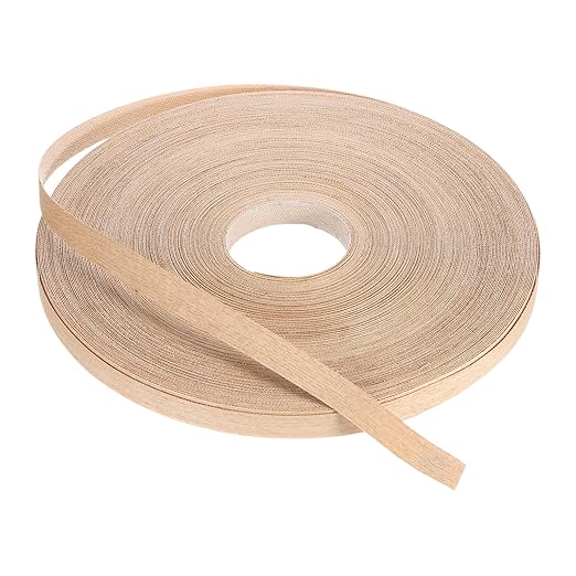 PATIKIL Red Oak Edge Banding, 3/4 Inch x 250 ft Wood Veneer Tape Pre-glued Flexible Plywood Edge Banding with Hot Melt Adhesive for Furniture Restoration