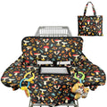 Shopping Cart Cover for Baby Girl Boy 2-in-1 High Chair Water Resistant High Chair Cover w/Phone Pouch Pocket Gender Neutral Cart Cover for Zebra Texture Babies Padded Grocery Cart Cover for Baby