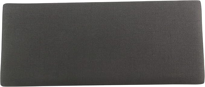 HomePop Upholstered Storage Bench with Nailhead Trim – Charcoal