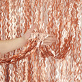 4 Pack Rose Gold Foil Curtain Birthday Decorations - 3.3x6.6ft Wavy Tinsel Foil Backdrop Party Streamer Party Supplies Background | Tinsel Curtain Backdrop for Parties