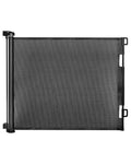 Retractable Baby Gate for Doorways and Stairs, Mesh Safety Gate for Pet, Indoor & Outdoor Use, One-Hand Operation, Easy Installation, 33.6" Tall, Expands to 71" Wide（Black,33.6"x71"）