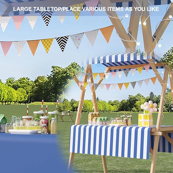 Outdoor Vendor Cart, Portable Cart with Canopy, Movable Stall Display Stand, Foldable Vending Stand Kiosk Display Trolley with Canopy, for Market, Street Food, Events(Pink 2,150cm/59in)