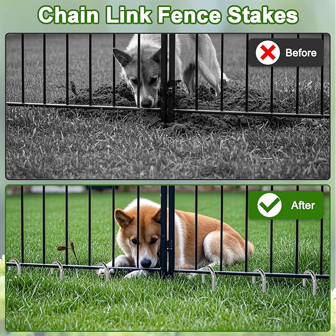 VVOKGO Rebar-Stakes-12-Inch J Hook Galvanized Tent Stakes Heavy Duty, 95-Pack Ground Chain Link Fence Anchors with Chisel Point End for Gazebo, Camping Tents, Outdoor Inflatables Decorations
