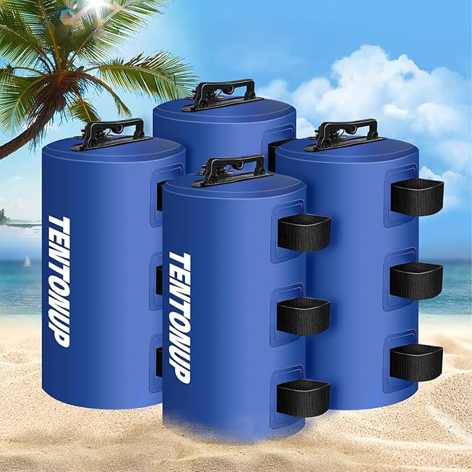 Canopy Water Weight Bags, 88 LBS Heavy Duty Canopy Weights Set of 4, Tent & Gazebo Leg Weights for Pop Up Canopy, Carport, Blue