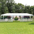 10x30 FT Party Tent, Outdoor Wedding Tents for Parties, Canopy Event Tent Without Removable Sidewalls, Waterproof Gazebo Shelter for Birthday Parties, Weddings, BBQs & Events (10X30FT-0Sides White)