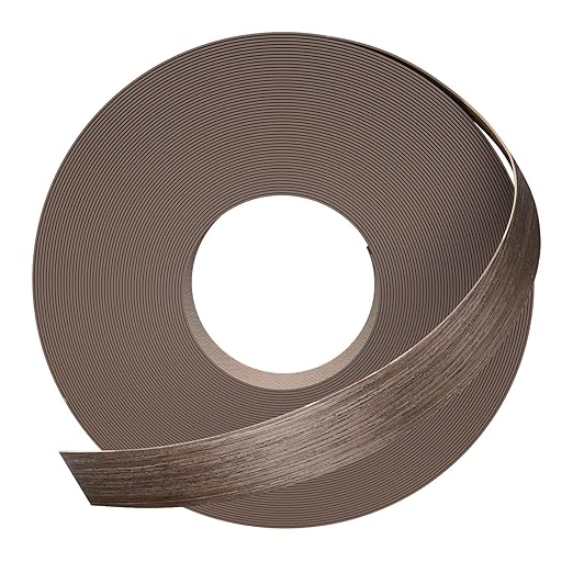 GSCIT Club Walnut Edge Banding, 1 inch x 100ft roll of Veneer Edge Banding -Pre-glued Flexible, Real Wood Tape Banding for Cabinet Repair Furniture Restoration