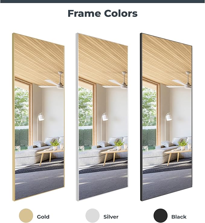 Unbreakable Glassless Mirror Ultra Light Shatterproof Wall Mounted Large Mirror for Dance Studio and Bedroom,0.04mm Nano Film, 30" x 40" Black