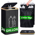 100L Large-Capacity Recycling Bin with Removable Bag–Ideal for Sorting and Storing Bottles and Glass Waste. Sturdy, Durable, and Perfect for Efficient Recycling Management.