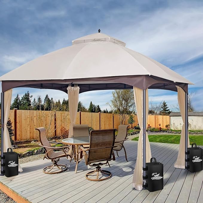 Canopy Tent Weight,88 LBS Canopy Weights Water Bags, Gazebo Weights Heavy Duty Leg Weights for Pop Up Canopies Outdoor Shelter Umbrella Pool Ladder,Set of 4, Black
