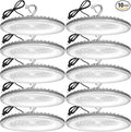 10 Pack 200W UFO Led High Bay Light,120VAC,5000K Daylight Commercial Bay Lighting,IP66 Waterproof,30500LM,850W MH/HPS with Plug Area Lighting for Warehouse/Shop/Workshop/Barn/Gym/Factory