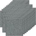 30Pcs Carpet Tiles Peel and Stick, Self Adhesive Carpet Floor Tile 12” x 12”, Light Grey Soft Padded Flooring Sticker, Home Decor for Bedroom Living Room Office, 30 sq ft per Box