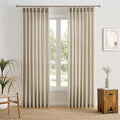 RAIN CITY Beige Pinch Pleated Sheer Curtains 100 Inches Long,W50 x L100 Inch Light Filtering Curtain for Kids Bedroom Nursery Privacy Pinch Pleated Back Tab with Hooks Semi Sheer Drapes 2 Panels Set