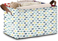Cute Fish Storage Basket Large 17x11.5x10.5 Inches - Collapsible Fabric Organizer Bin with Handles for Kids Room,Laundry,Toys - Foldable Decorative Hamper with Cartoon Fish Design - Single Pack