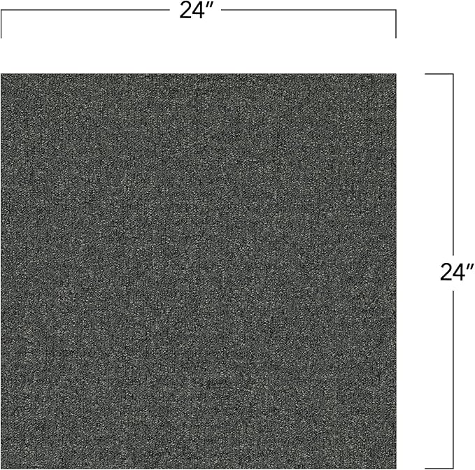 Mohawk Advance 24" x 24" Berber (Loop pile), 0.11" Pile Height, Carpet Tile, Nylon Fiber, Stonewash Color, (24 Tiles), (96 sqft/carton)